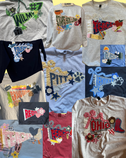 Custom Patchwork PENNANT ✿